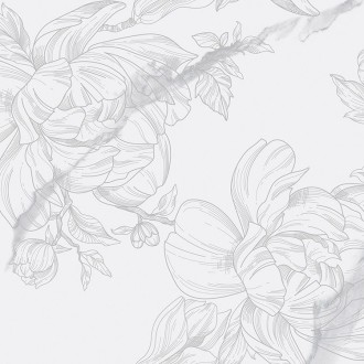 Плитка Marmo Modena Fiore белый 300х600