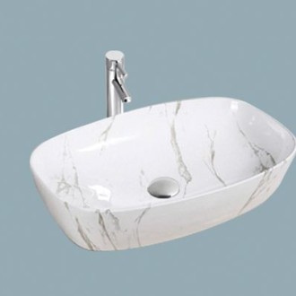 Умывальник Marble Ivory белый 600x400