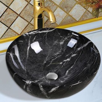 Умывальник Marble obelisk белый 420x420